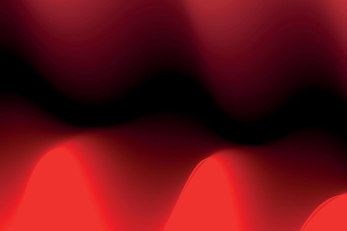 abstrakter hintergrund der roten welle, flüssiger verlaufshintergrund, geeignet für landingpage und computerdesktophintergrund. 3D-Vektor vektor