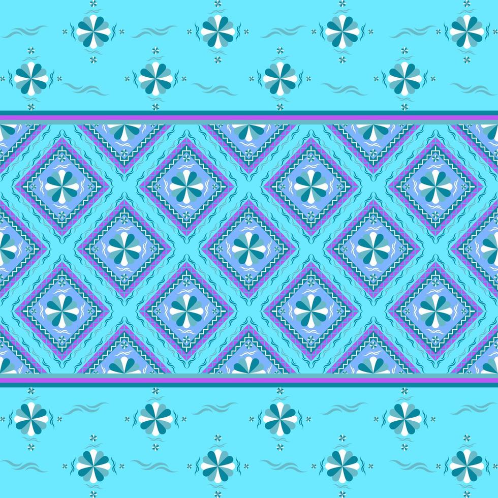 nahtlos geometrisch Muster im Vektor Illustration Design zum Teppich, Schal, Stoff, Fliese und Mehr