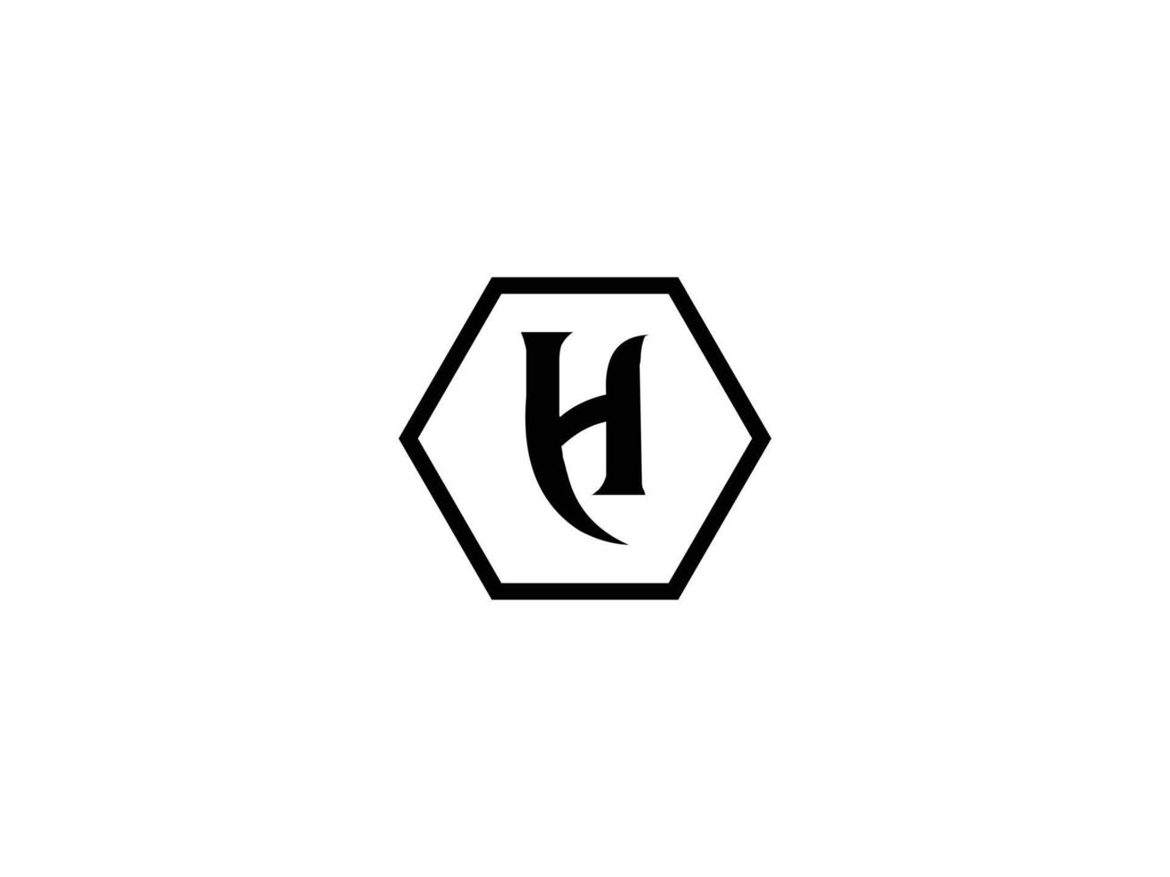 brev h logotyp design vektor mall.