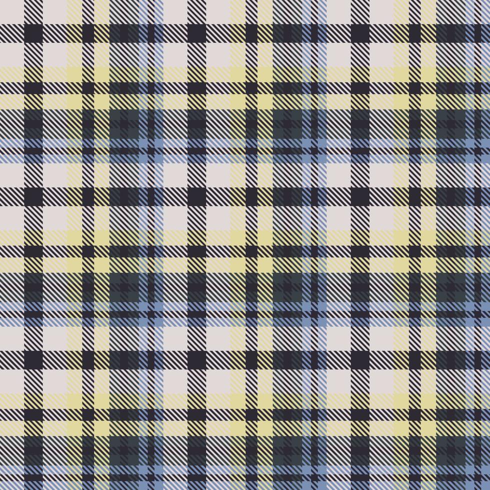 pläd mönster tyg design textur är en mönstrad trasa bestående av criss korsade, horisontell och vertikal band i flera olika färger. tartans är betraktas som en kulturell ikon av Skottland. vektor