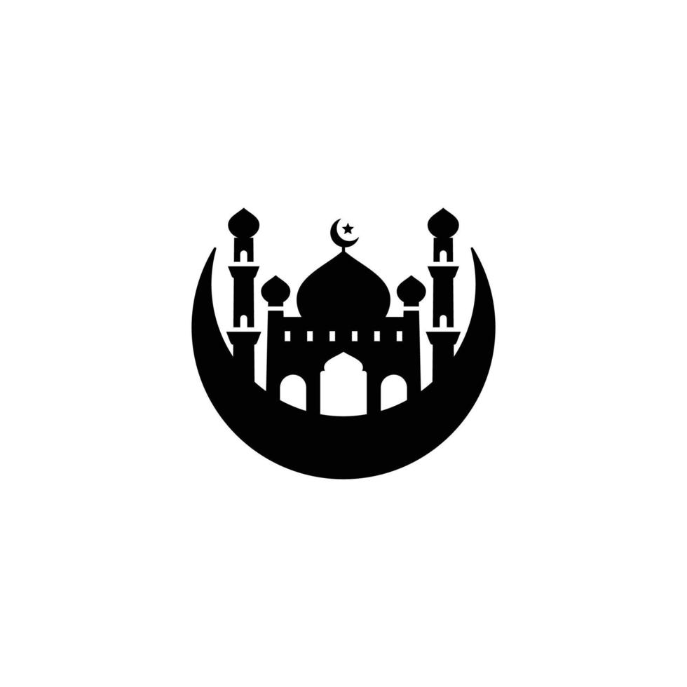 Ramadan einfach eben Symbol Vektor Illustration. Ramadan Symbol. Moschee Symbol