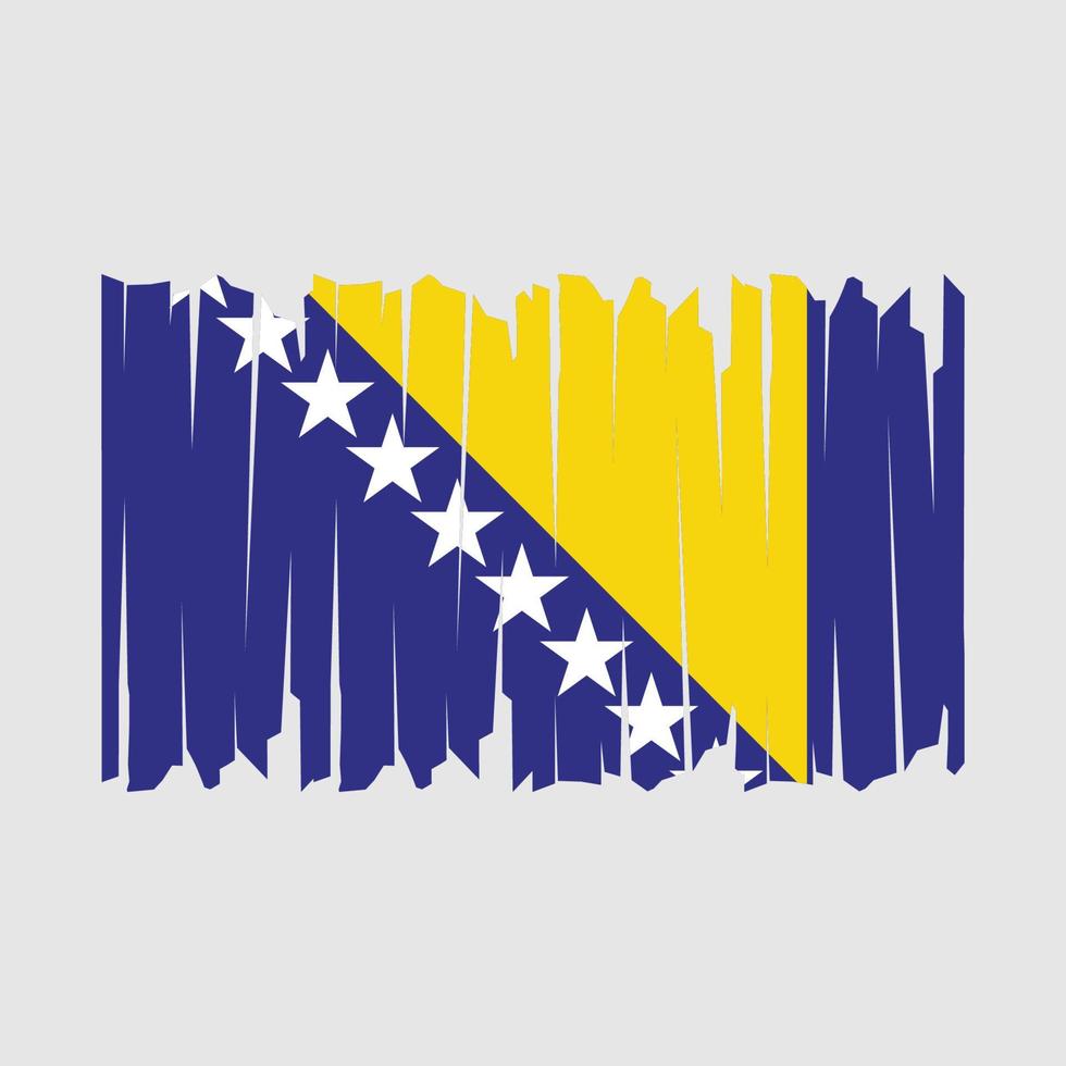 Pinsel mit bosnischer Flagge vektor