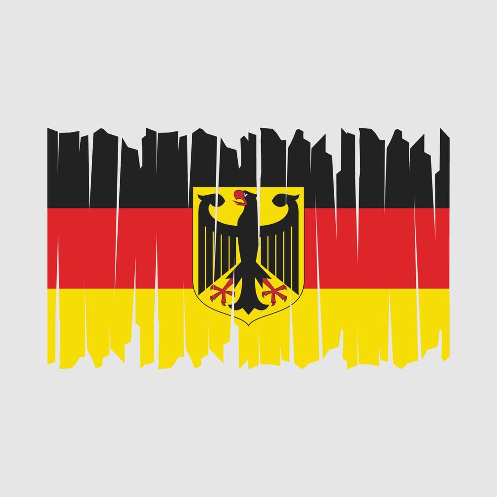 deutschland flagge bürste vektor