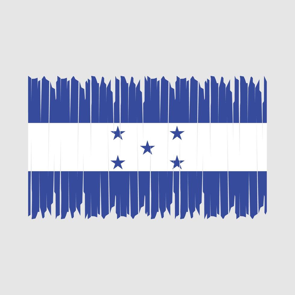 Honduras Flaggenpinsel vektor