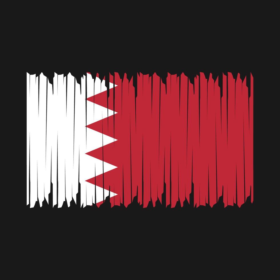 bahrain flagge bürste vektor