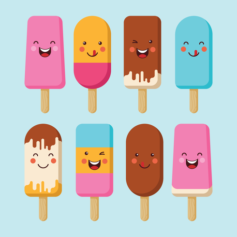 summer popsicles vektorer