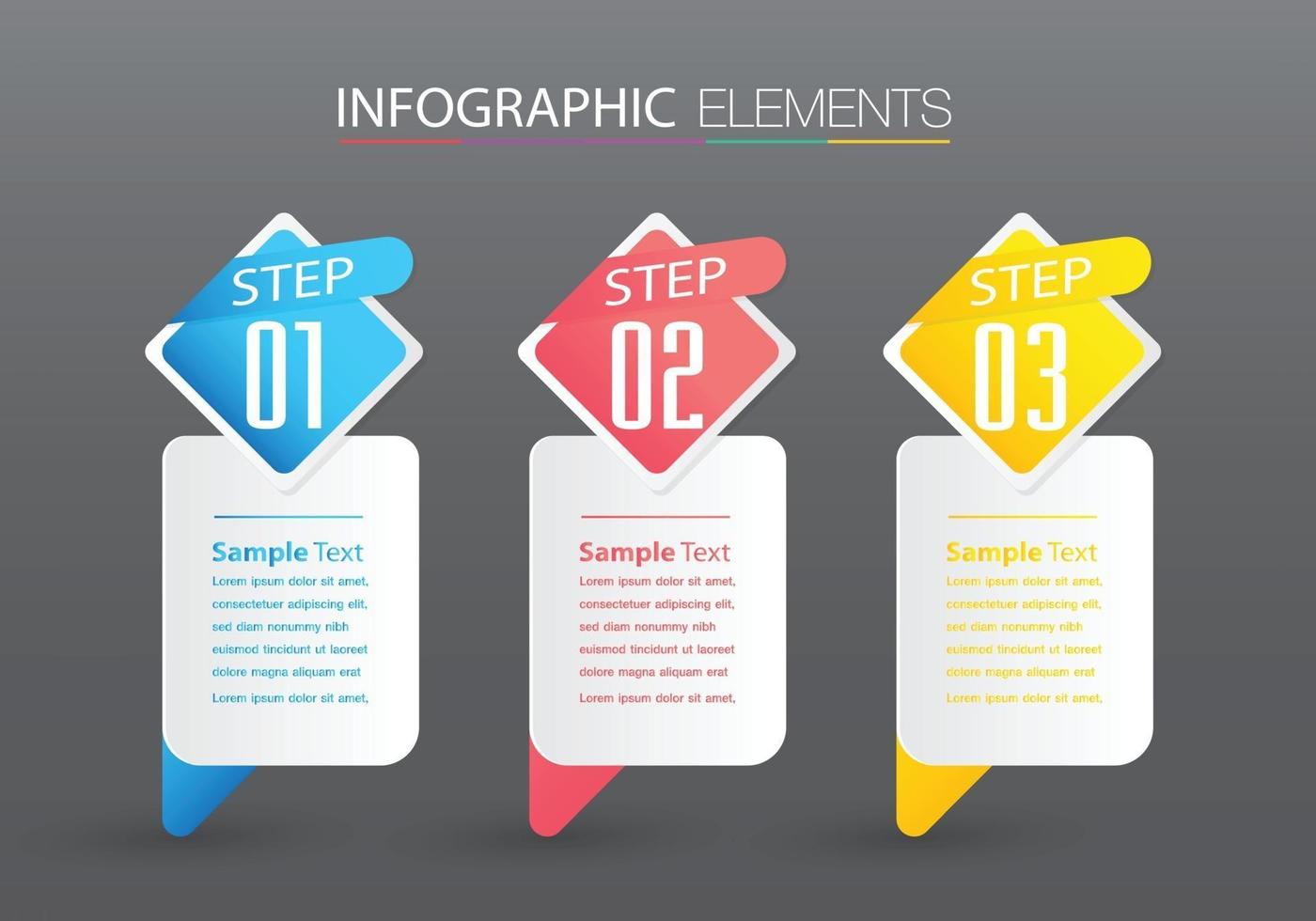 moderne Textfeldvorlage, Banner-Infografiken vektor