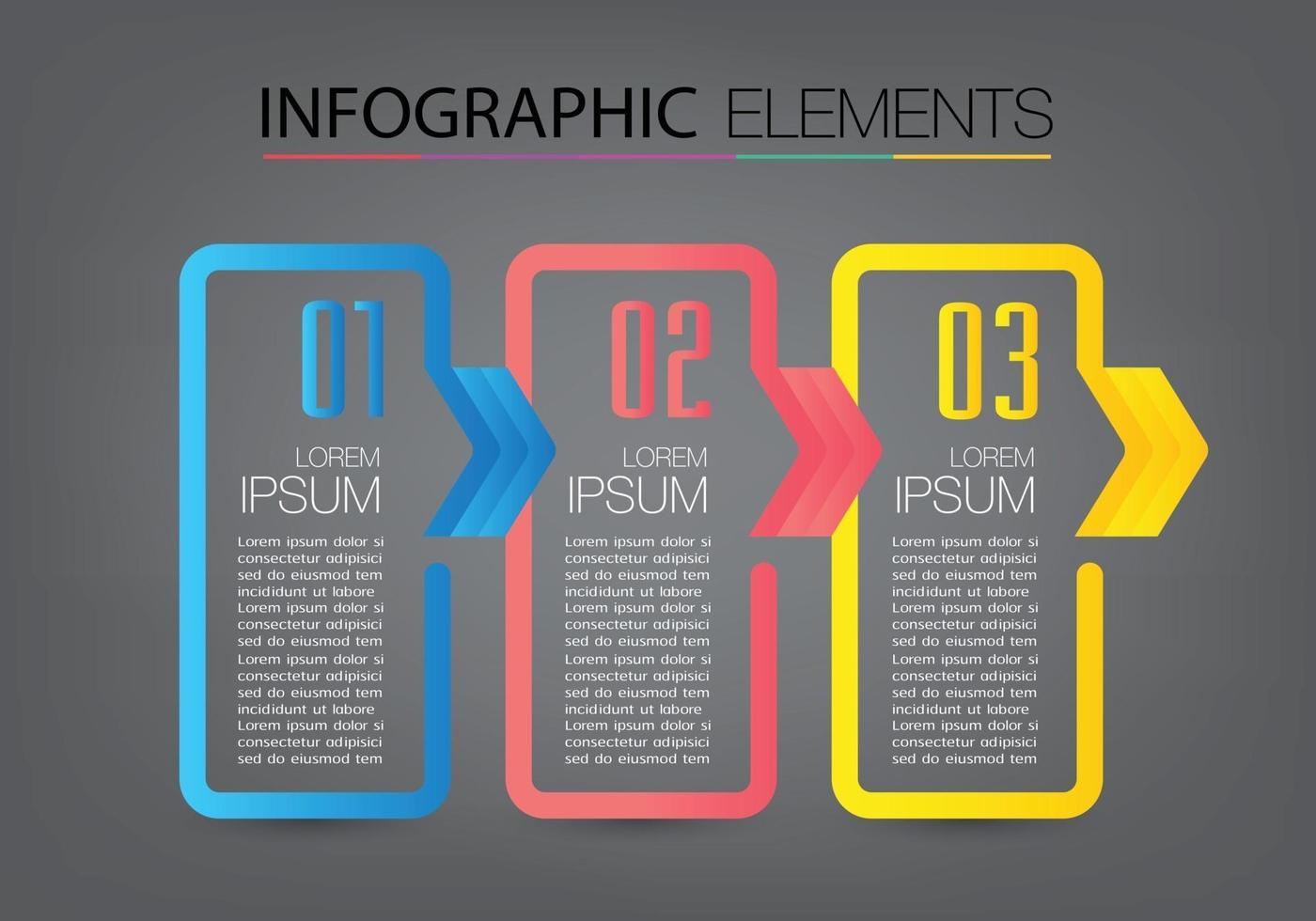 moderne Textfeldvorlage, Banner-Infografiken vektor