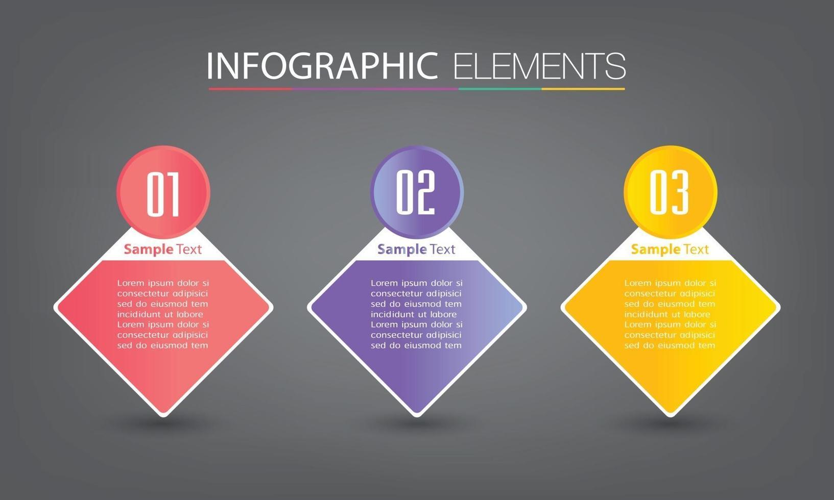 moderne Textfeldvorlage, Banner-Infografiken vektor