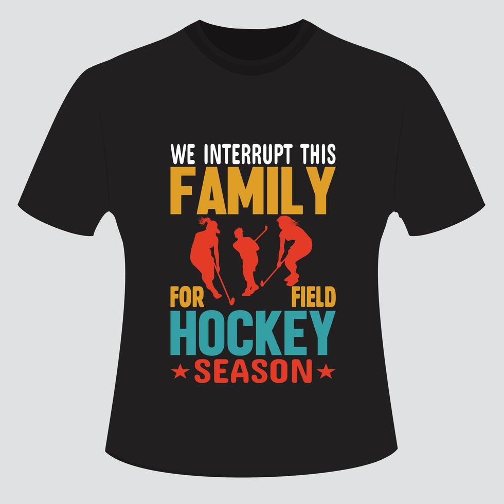 hockey t-shirt design bunt vektor