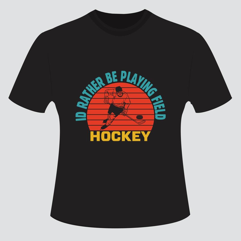 hockey t-shirt design bunt vektor