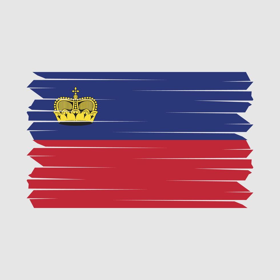 Liechtenstein flaggborste vektor