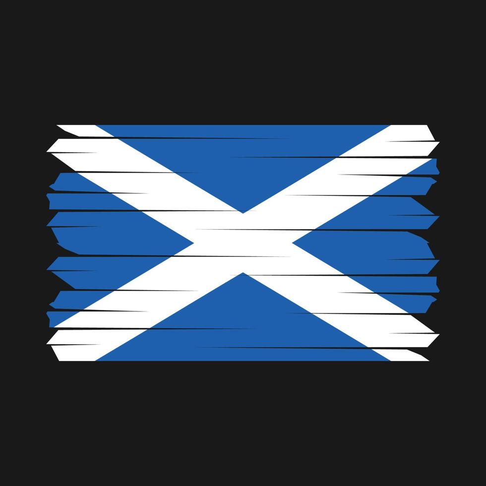 Bürste der schottischen Flagge vektor