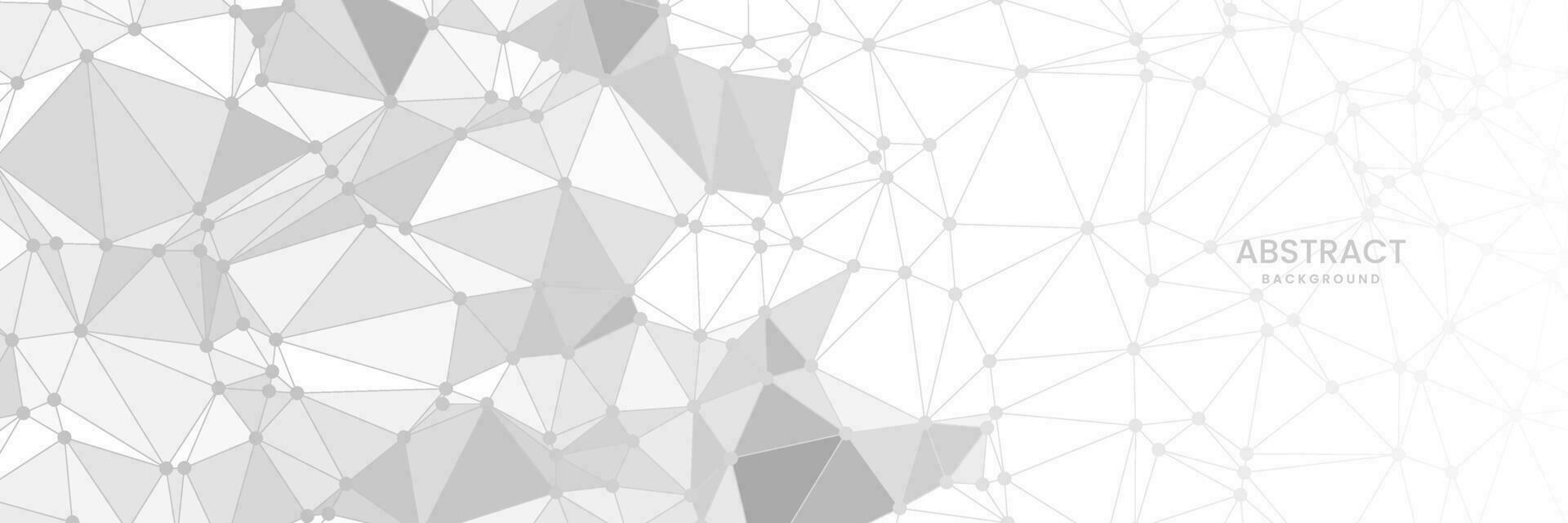 abstrakt grå geometrisk bakgrund med triangel form mönster och molekyl vektor