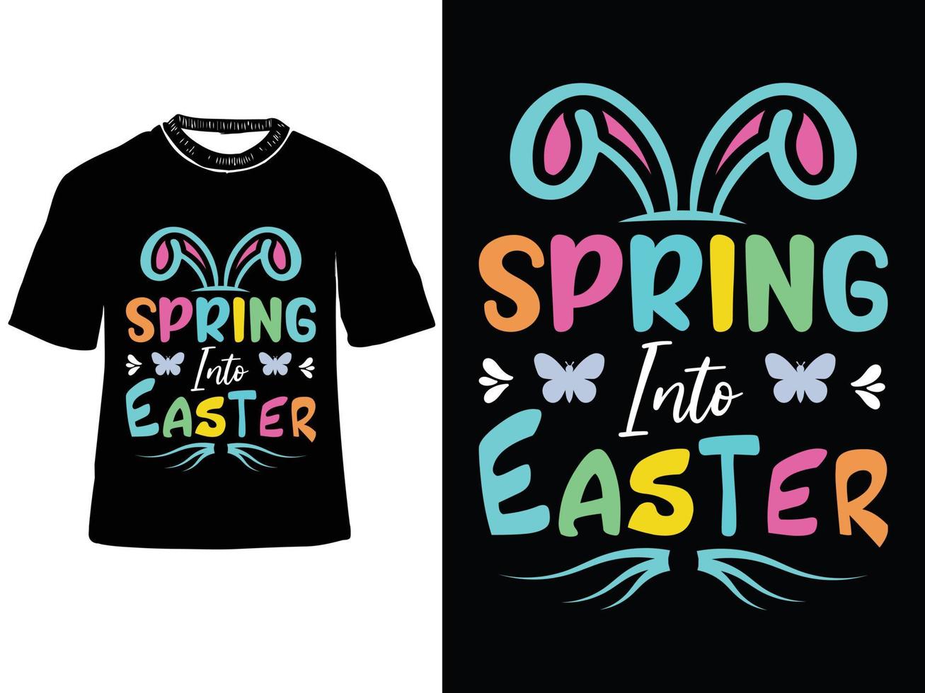 Frühling in Ostern, Ostern Tag t Shirt, hopfenreich Ostern t Shirt, Ostern Hase T-Shirt vektor