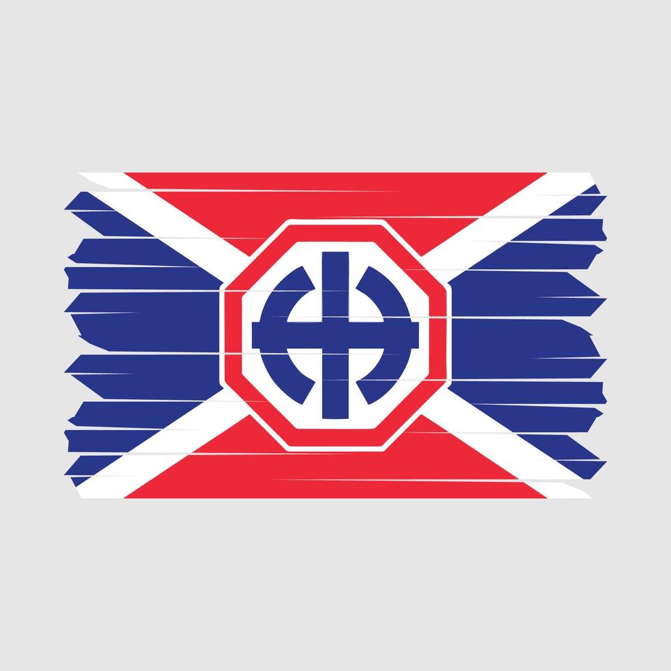 Bürste der sowjetischen Flagge vektor