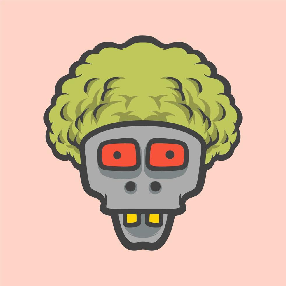 zombie mormor maskot vektor