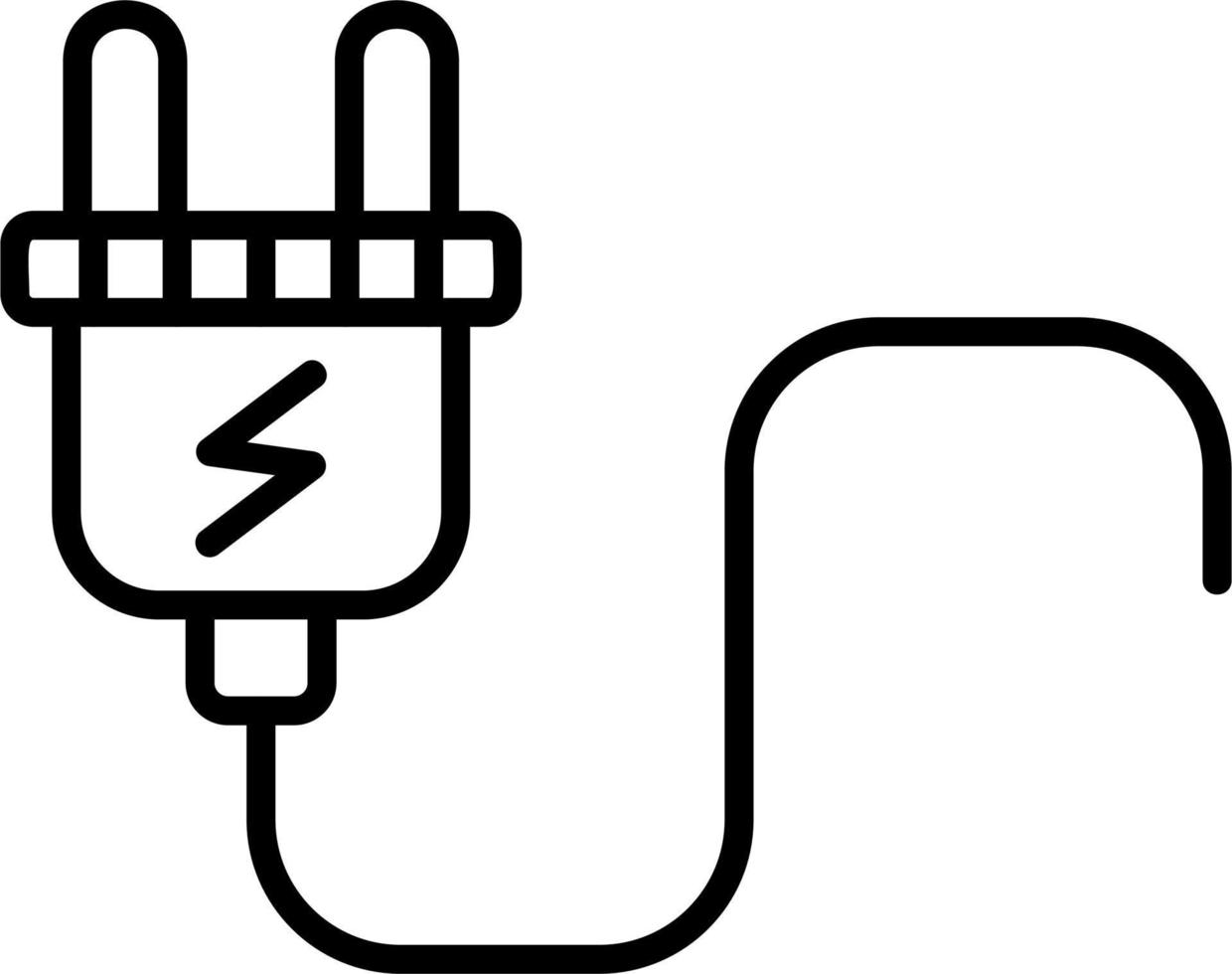 Plug-Vektor-Symbol vektor