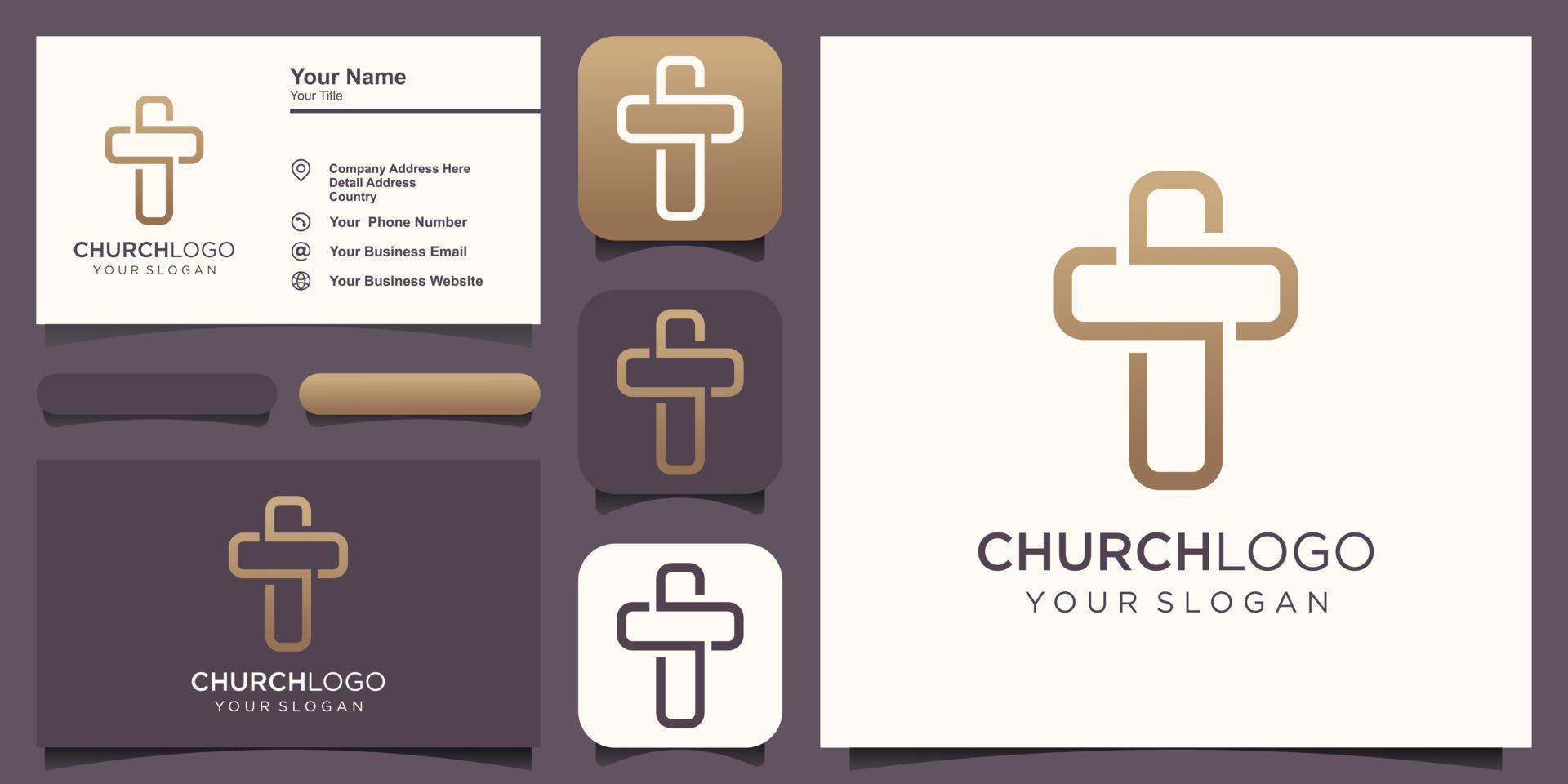 Kirche Logo Zeichen moderne Vektorgrafik abstrakt vektor