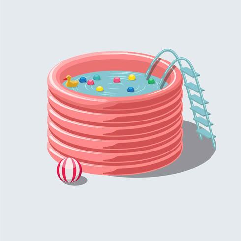 Pool Inflatables-Vektor-Illustration vektor