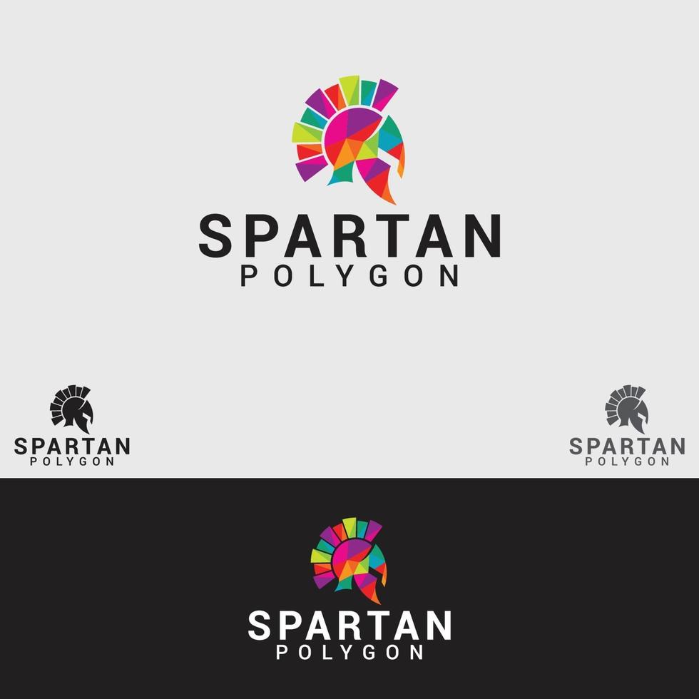 spartanische Logo Design Vektor Vorlage