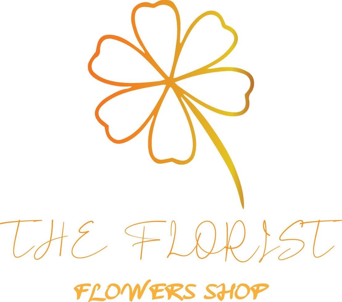 de blomsterhandlare logotyp vektor fil