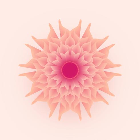 Abstrakter geometrischer weicher Pastellblumen-Vektor 3D vektor