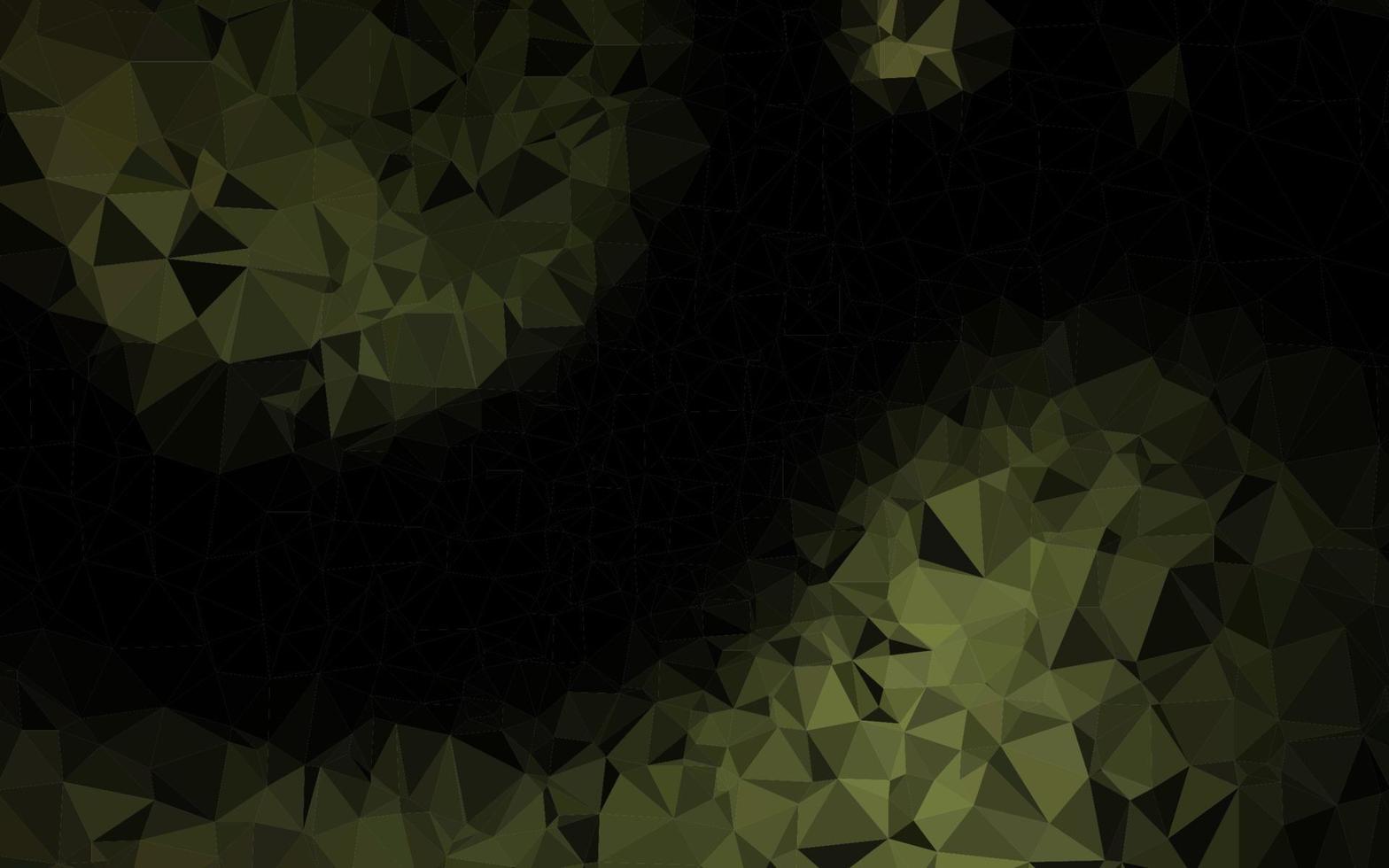 mörkgrön vektor abstrakt mosaik bakgrund.