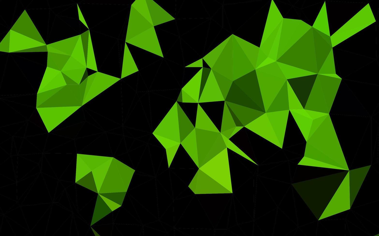 mörkgrön vektor suddig triangel mönster.
