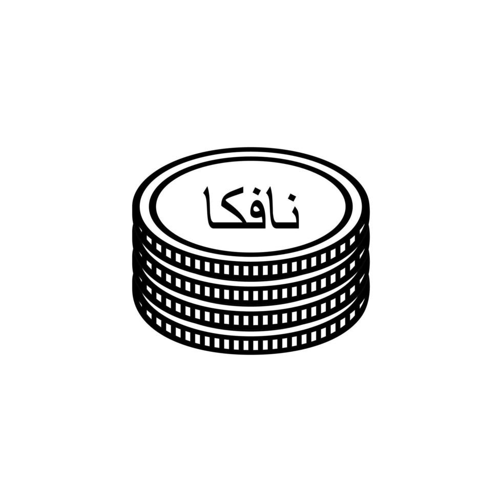 eritrea valuta symbol, arabicum version, eritreanska nafka ikon, ern tecken. vektor illustration