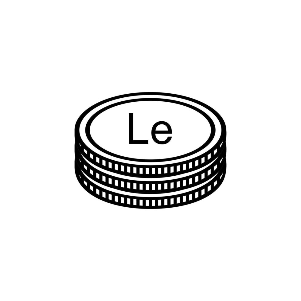 sierra leone valuta symbol, sierra leoniska leone ikon, sle tecken. vektor illustration