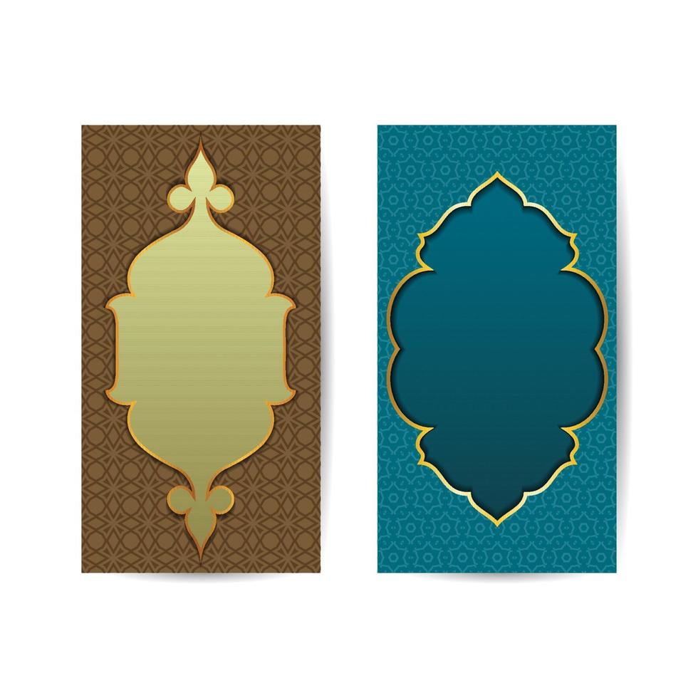 ethnische vertikale Verzierung. Vintage dekoratives Element. Motive von orientalisch, islamisch, arabisch. islamisches Hintergrundbanner vektor