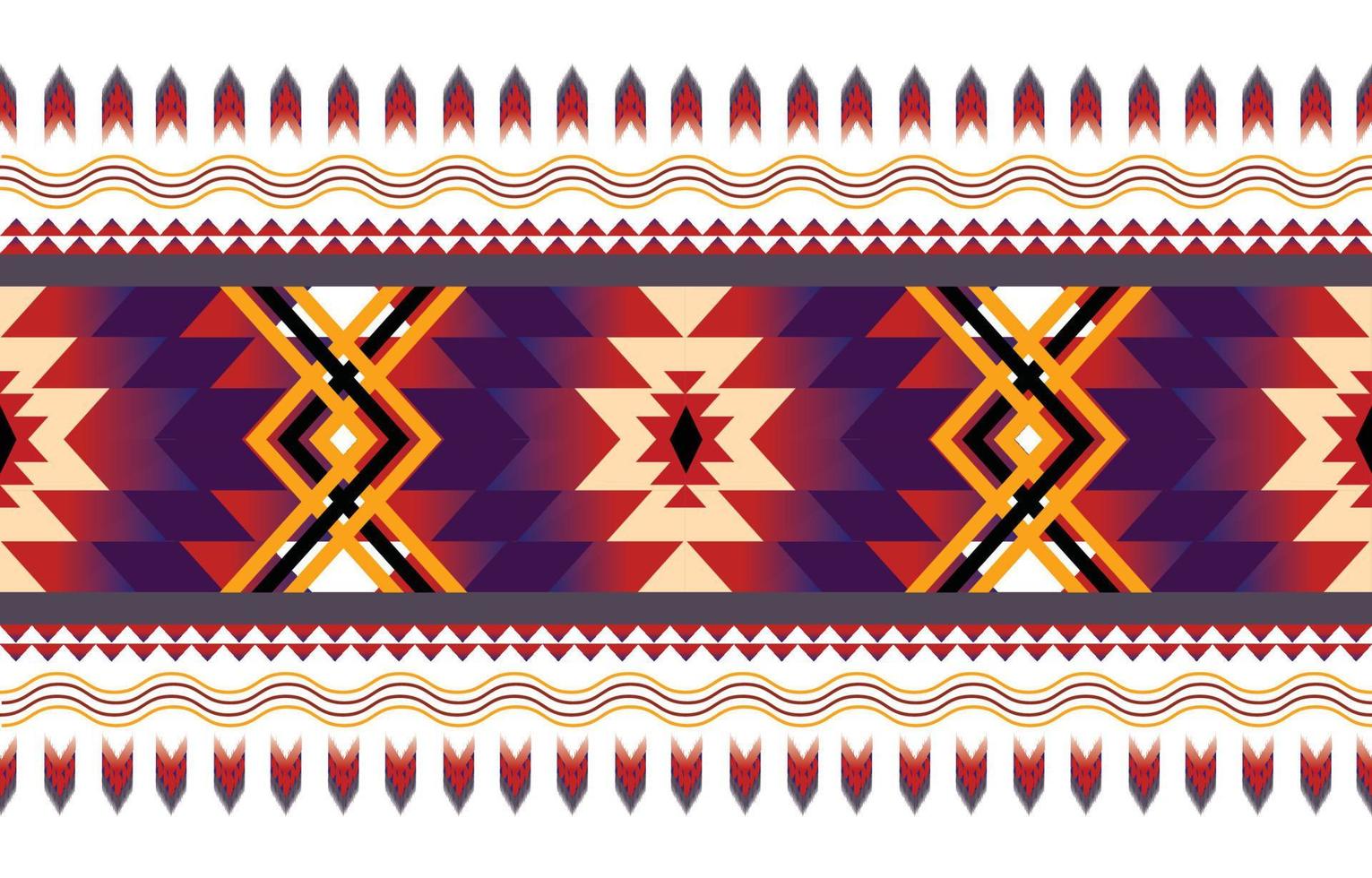 geometrischer ethnischer Mustervektor. afrikanisches, amerikanisches, mexikanisches, westliches aztekisches gestreiftes und böhmisches Muster. entworfen für hintergrund, tapete, druck, teppich, verpackung, fliesen, batik.vektor illustratoin. vektor