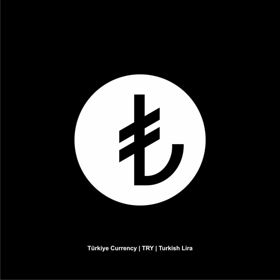 Kalkon officiellt de republik av turkiye valuta symbol, turkiska lire ikon, Prova tecken. vektor illustration