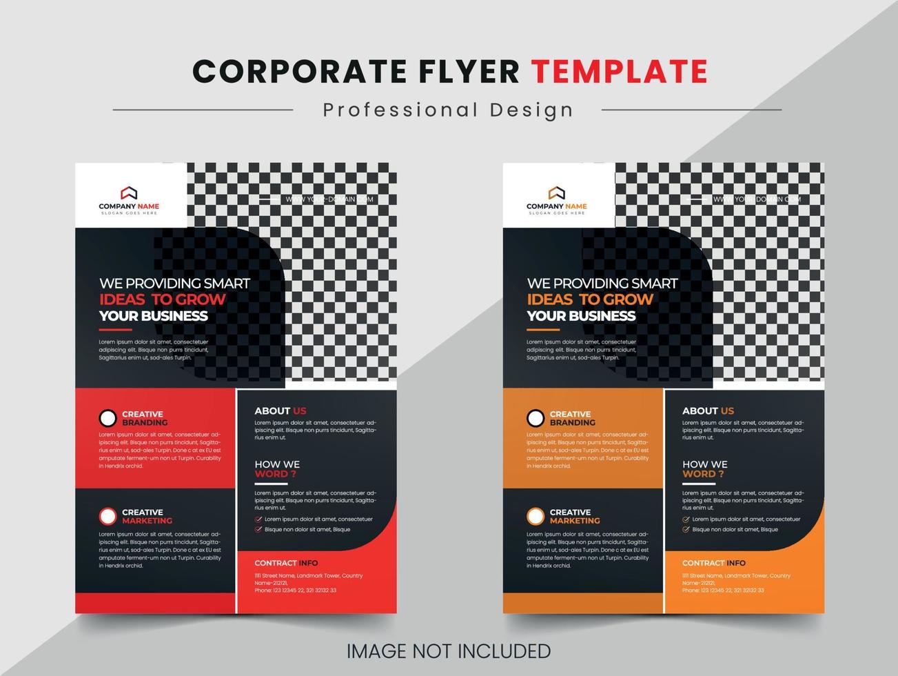 vektor business flyer designmall