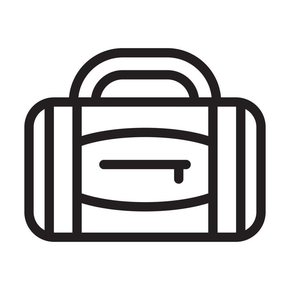 duffel väska ikon design vektor