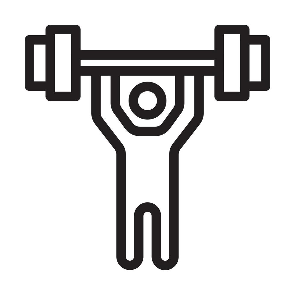 Gewichtheber Symbol Design vektor