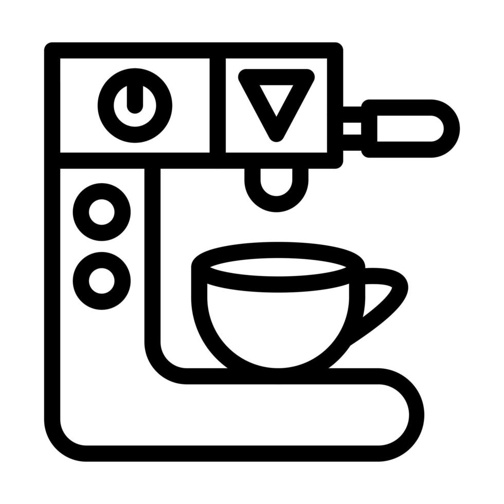 Kaffee Hersteller Maschine Symbol Design vektor