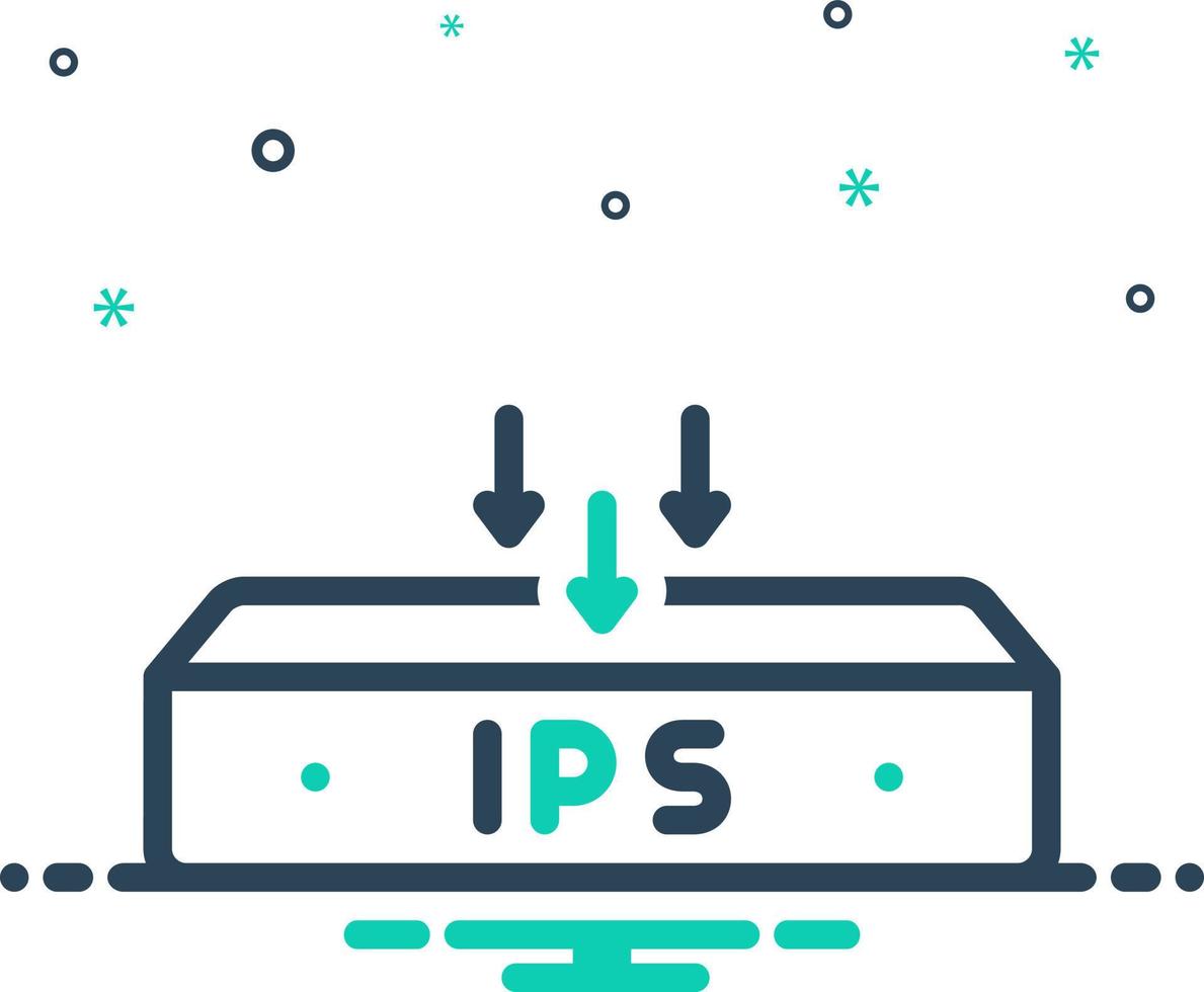 blanda ikon för ips vektor