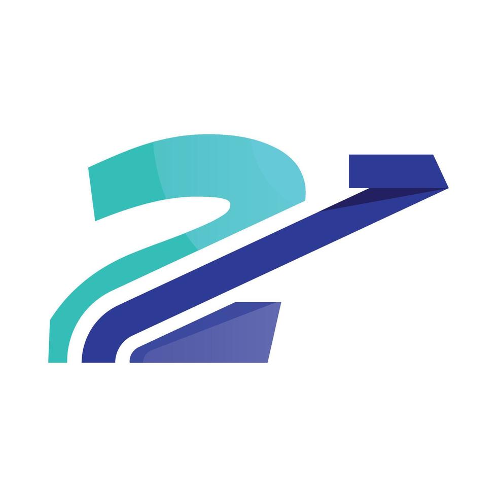 numerisch 2 Investition Logo vektor
