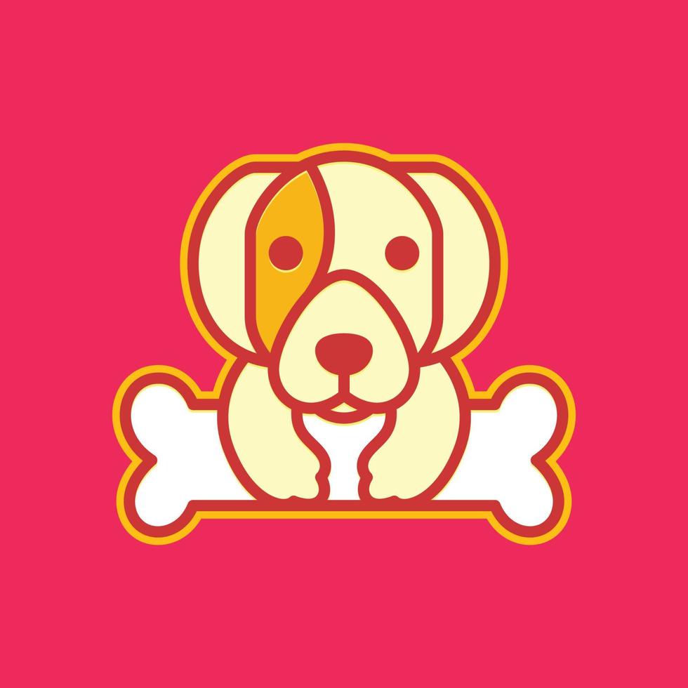 djur- husdjur hund valp hund domkraft russell terrier håll ben linje konst maskot söt logotyp design vektor