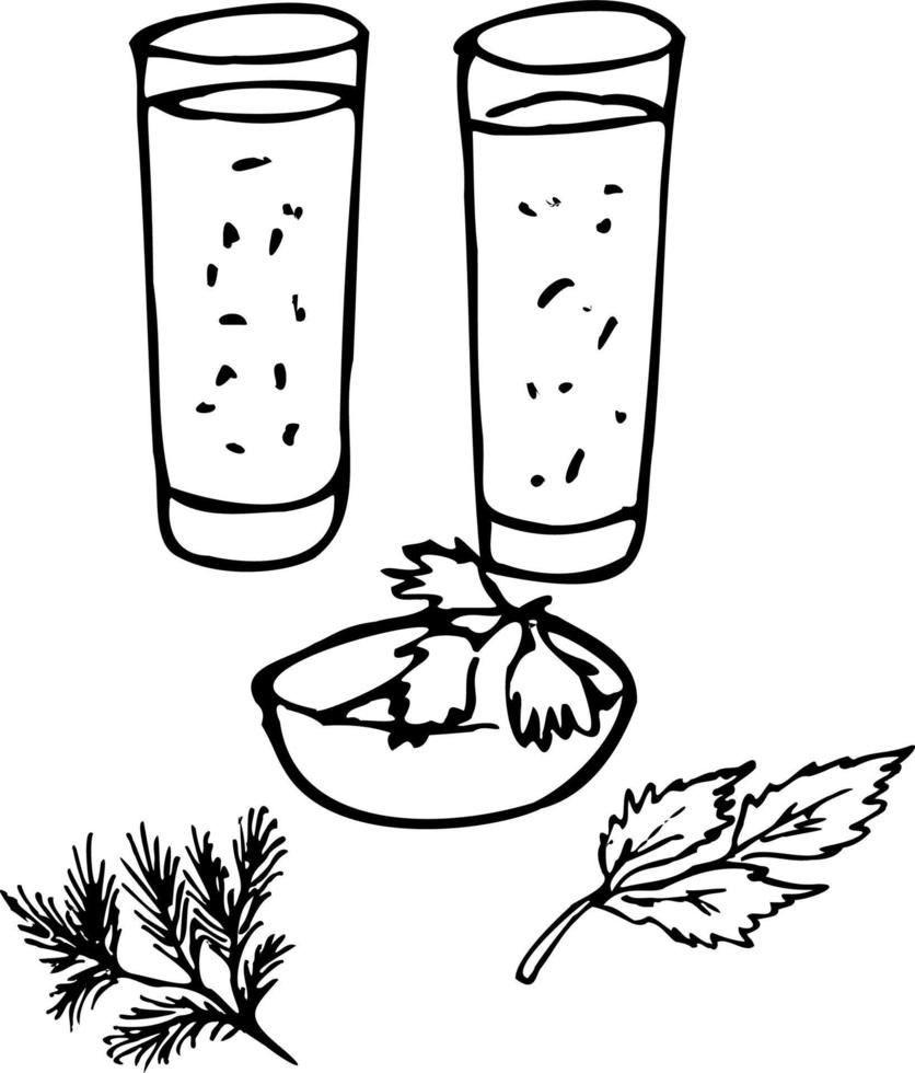 färsk tropisk frukter.a mängd av färsk frukt och juicer. vektor illustration av de vegetarian meny.