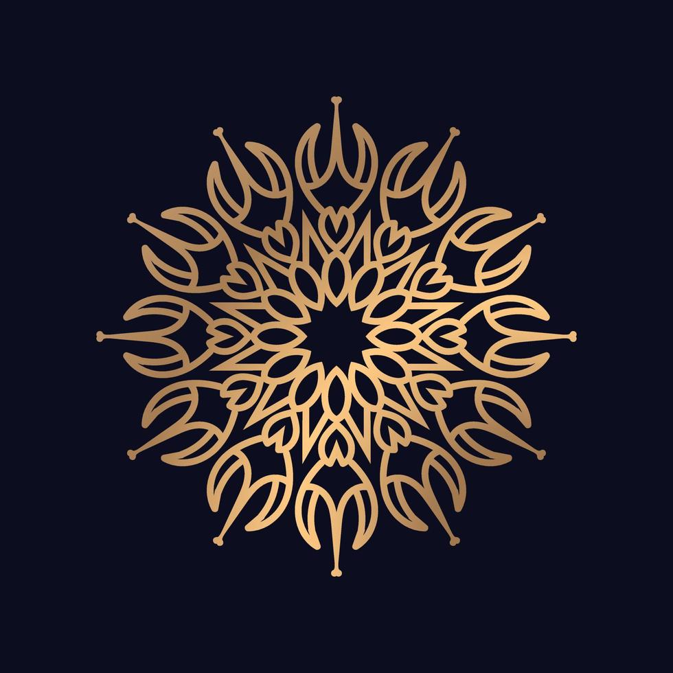 Mandala Muster Design Hintergrund Prämie Vektor