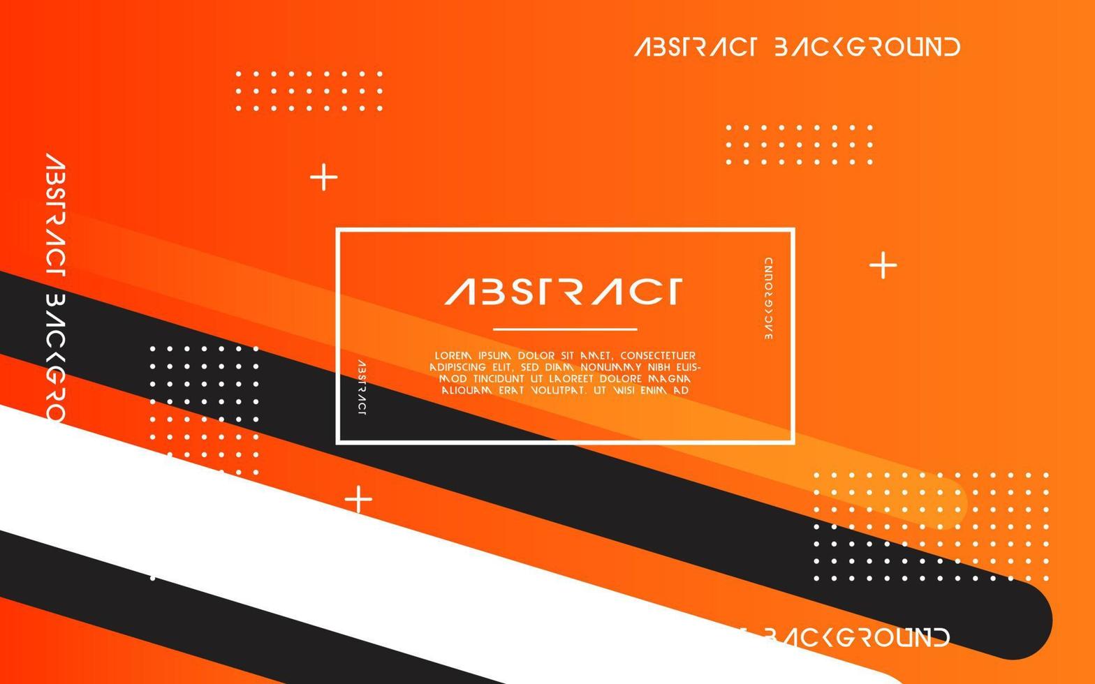 modern abstrakt orange bakgrund baner design. geometrisk element design med cirkel och linje dekoration vektor