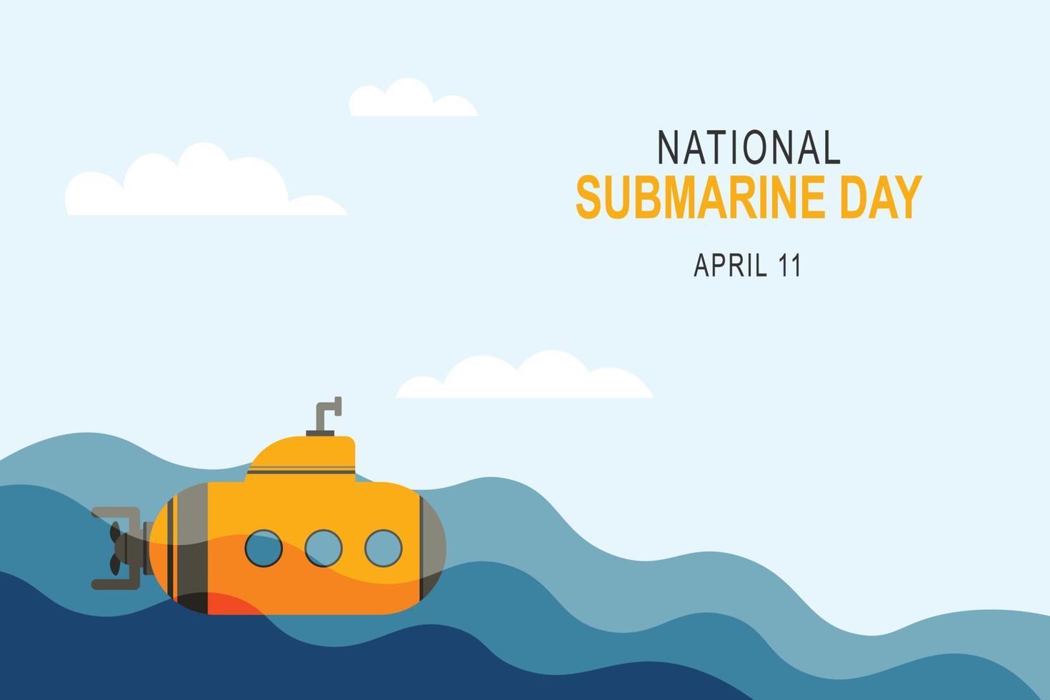 National U-Boot Tag Hintergrund. vektor