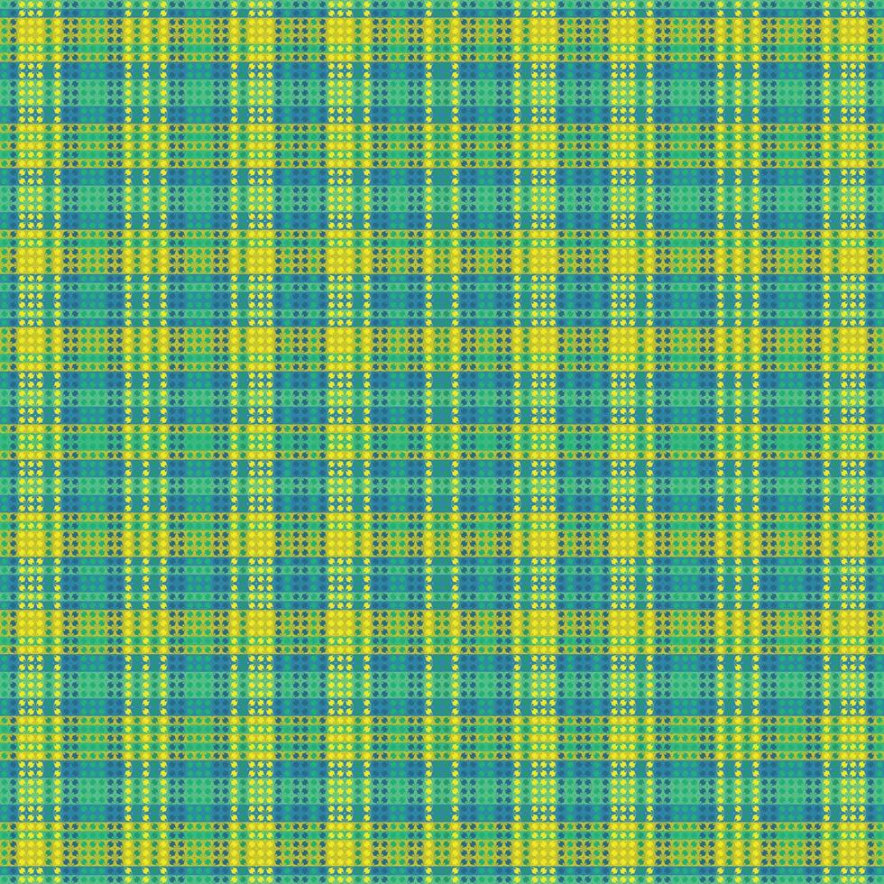 Tartan Plaid mit Sommer- Farbe Muster. vektor