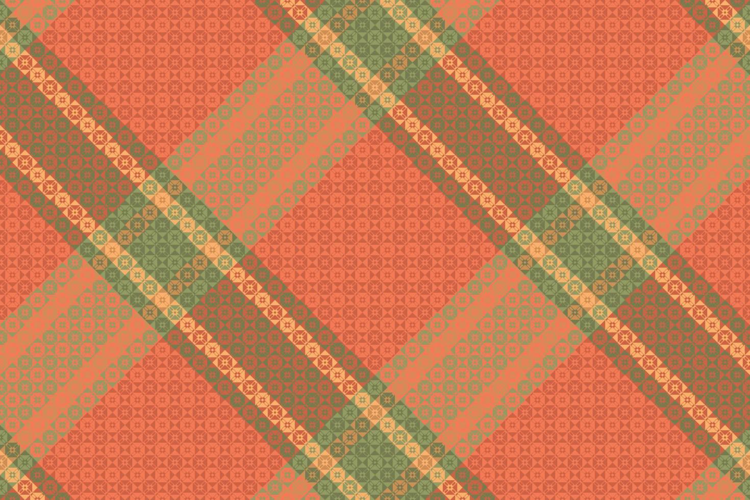 Tartan Plaid mit Jahrgang Farbe Muster. vektor