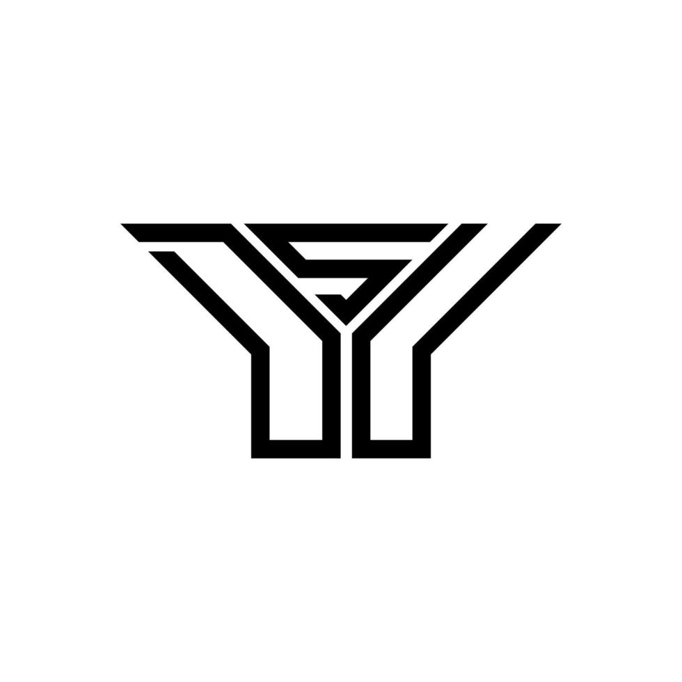 dsu brev logotyp kreativ design med vektor grafisk, dsu enkel och modern logotyp.