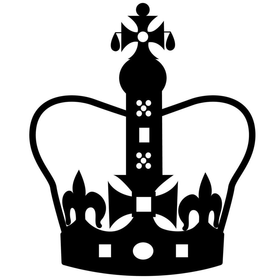 Vektor Krone Logo. Krone von König.König Charles iii Krönung.