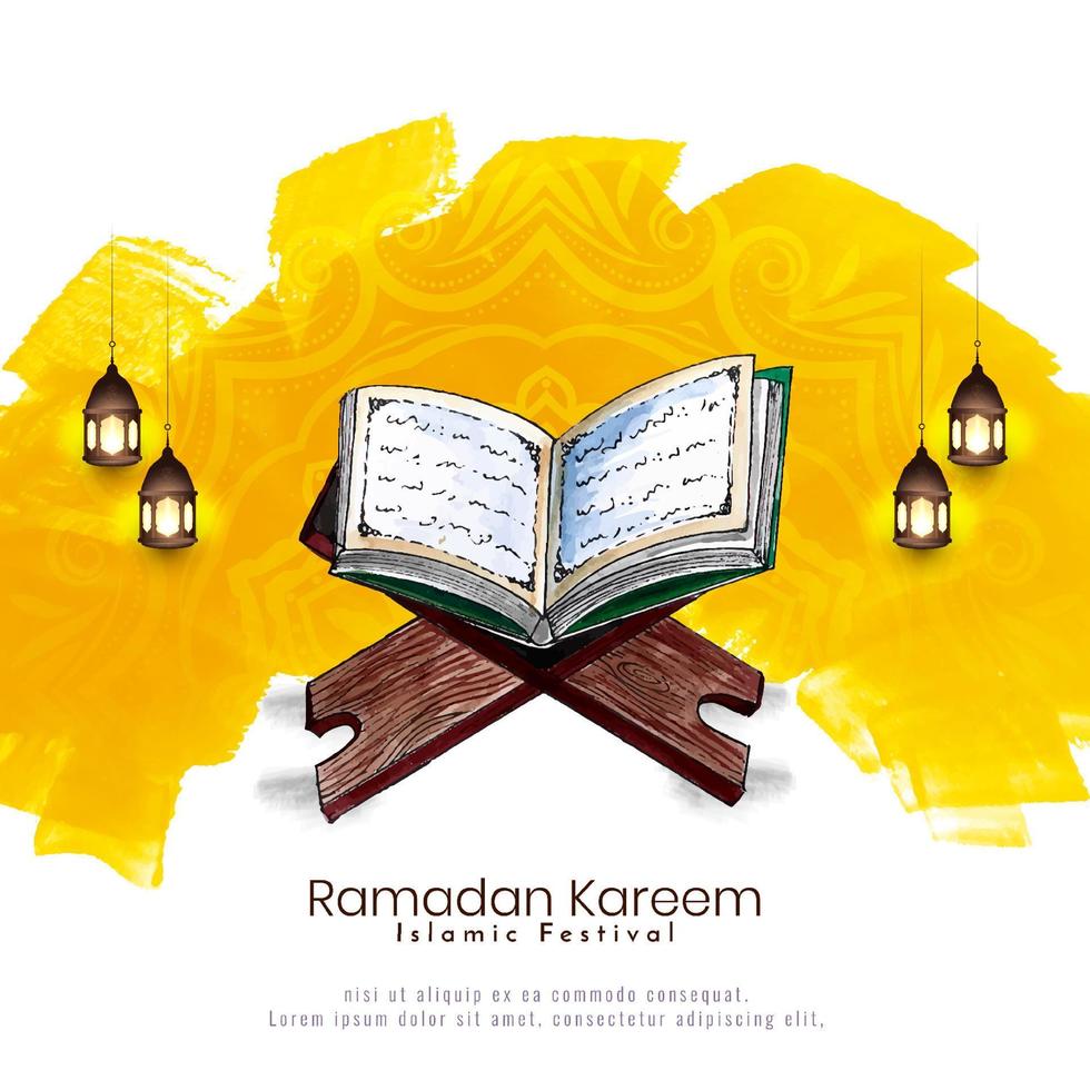ramadan kareem islamic religiös elegant festival bakgrund vektor